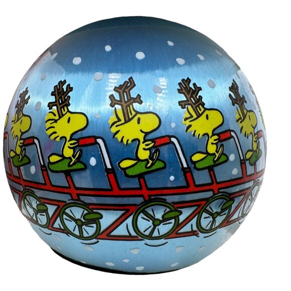 Hallmark Keepsake Ornament Peanuts Snoopy Christmas 1982 Unbreakable Satin Blue - Picture 2 of 10